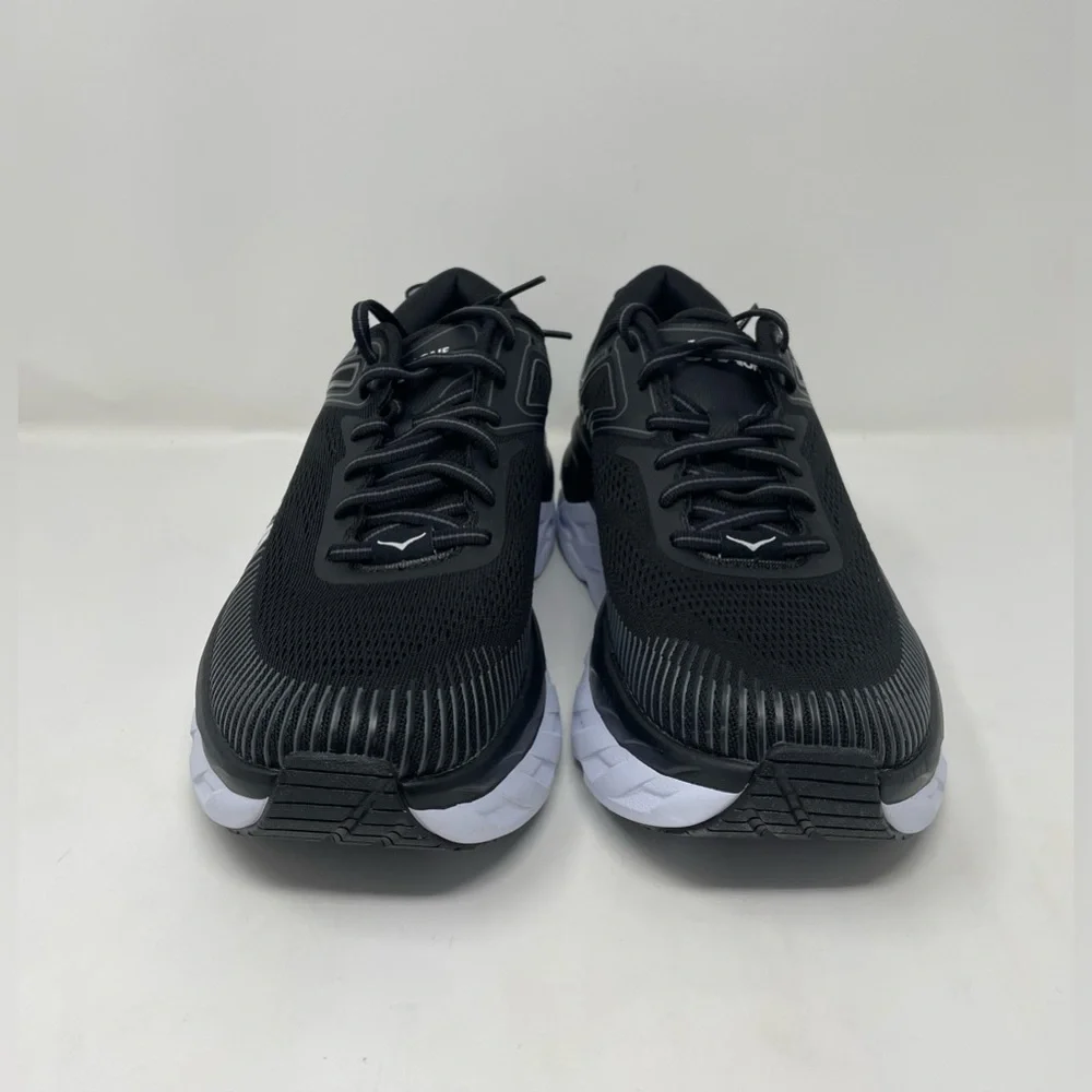 New Hoka One One Bondi 7 Black White Running Sneakers Size 9.5 Women - Picture 2 of 10